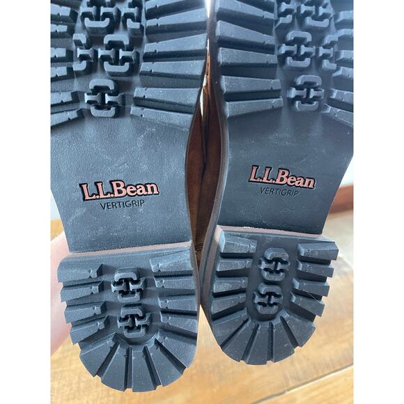 NEW‎ Womens LL Bean Camden Hills Penny Loafers Suede Syrup Chestnut Brown 10 - Picture 7 of 11